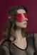 Маска на очі Feral Feelings - Blindfold Mask, натуральна шкіра, червона SO3413 фото 5