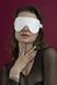 Маска на очі Feral Feelings - Blindfold Mask, натуральна шкіра, біла SO3414 фото 5