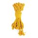 Бавовняна мотузка BDSM 8 метрів, 6 мм, жовтий колір SO5214 фото 1