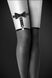 Гартер на ногу Bijoux Pour Toi - WITH BOW Black, сексуальна підв'язка з бантиком, екошкіра SO2220 фото 4