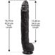 Фалоімітатор Doc Johnson Dick Rambone Cock Black, діаметр 6 см, довжина 42 см, ПВХ SO1547 фото 11