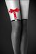 Гартер на ногу Bijoux Pour Toi - WITH BOW Red, сексуальна підв'язка з бантиком, екошкіра SO2221 фото 4