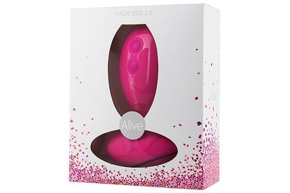 Виброяйцо Alive Magic Egg 2.0 Pink с пультом ДУ, на батарейках AL40513 фото