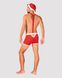 Чоловічий еротичний костюм Санта-Клауса Obsessive Mr Claus S/M, боксери на підтяжках, шапочка з помп SO7294 фото 11