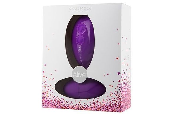 Виброяйцо Alive Magic Egg 2.0 Purple с пультом ДУ, на батарейках AL40523 фото