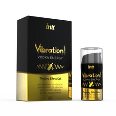 Рідкий вібратор Intt Vibration Vodka (15 мл), густий гель, дуже смачний, діє до 30 хвилин SO2919 фото