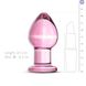 Рожева анальна пробка зі скла Gildo Pink Glass Buttplug SO4421 фото 10