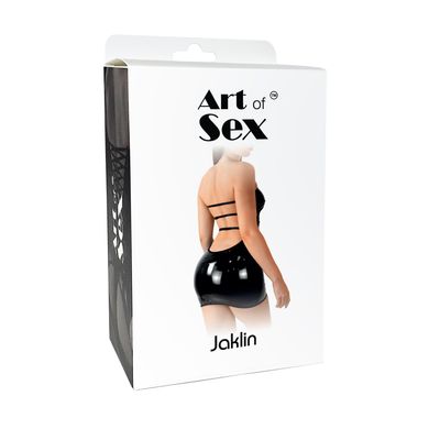 Сексуальна вінілова сукня Art of Sex - Jaklin, розмір L-2XL, колір чорний SO7353 фото