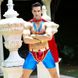 Чоловічий еротичний костюм супермена "Готовий на все Стів" S/M: плащ, портупея, шорти, манжети SO2292 фото 10