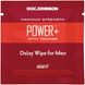 Пролонгуюча серветка Doc Johnson Power + Delay Wipe For Men з екстрактом йохимбе SO3488 фото 1