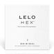 Презервативи LELO HEX Condoms Original 3 Pack, тонкі та суперміцні SO8130 фото 4