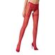 Еротичні колготки-бодістокінг Passion S012 red, імітація панчох, пояса та ажурних трусиків PSS012R фото 6
