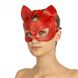 Преміум маска кішечки LOVECRAFT, натуральна шкіра, червона, подарункова упаковка SO3312 фото 10