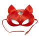 Преміум маска кішечки LOVECRAFT, натуральна шкіра, червона, подарункова упаковка SO3312 фото 8
