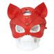 Преміум маска кішечки LOVECRAFT, натуральна шкіра, червона, подарункова упаковка SO3312 фото 11
