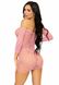 Сукня-сітка з сердечками Leg Avenue Heart net mini dress Pink, зав’язки, відкриті плечі, one size SO7960 фото 13