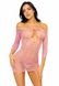 Сукня-сітка з сердечками Leg Avenue Heart net mini dress Pink, зав’язки, відкриті плечі, one size SO7960 фото 12