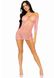 Сукня-сітка з сердечками Leg Avenue Heart net mini dress Pink, зав’язки, відкриті плечі, one size SO7960 фото 19