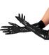 Глянсові вінілові рукавички Art of Sex - Lora, розмір L, колір Чорний SO6607 фото 6
