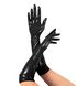 Глянсові вінілові рукавички Art of Sex - Lora, розмір L, колір Чорний SO6607 фото 5