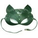 Преміум маска кішечки LOVECRAFT, натуральна шкіра, зелена, подарункова упаковка SO3313 фото 8