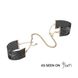 Наручники Bijoux Indiscrets Desir Metallique Handcuffs - Black, металеві, стильні браслети SO2663 фото 9