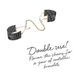 Наручники Bijoux Indiscrets Desir Metallique Handcuffs - Black, металеві, стильні браслети SO2663 фото 13