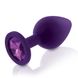 Набір силіконових анальних пробок із кристалом Rianne S: Booty Plug Set Purple, діаметр 2,7см, 3,5см SO3908 фото 13