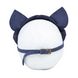 Преміум маска кішечки LOVECRAFT, натуральна шкіра, блакитна, подарункова упаковка SO3314 фото 12