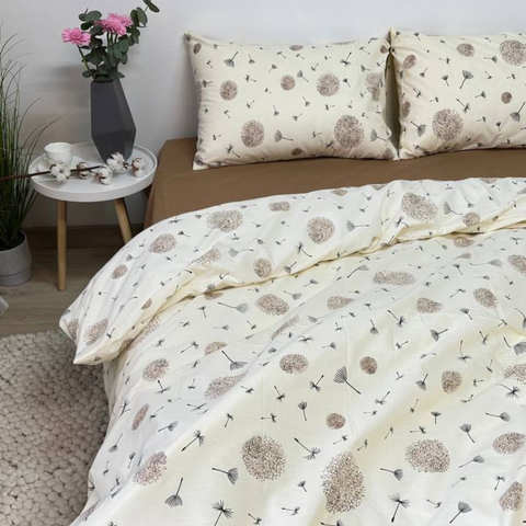 Комплект постільної білизни Бязь Lux - &laquo;Цвіт кульбаби&raquo; цвіт кульбаби фото