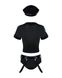 Еротичний костюм поліцейського Obsessive Police set S/M, black, топ, шорти, кепка, пояс, портупея SO7725 фото 8