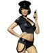 Еротичний костюм поліцейського Obsessive Police set S/M, black, топ, шорти, кепка, пояс, портупея SO7725 фото 6