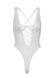 Мереживне боді Leg Avenue Floral lace thong teddy White, шнурівка на грудях, one size SO7963 фото 17