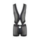 Комплект чоловічої білизни на шнурівці Passion 053 SET WILLIAM L/XL Black, жилет, боксери SO7627 фото 5