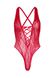 Мереживне боді Leg Avenue Floral lace thong teddy Red, шнурівка на грудях, one size SO7964 фото 9