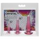 Набір анальних пробок Doc Johnson Crystal Jellies - Pink, макс. діаметр 2см - 3 см - 4 см SO1975 фото 4