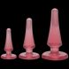 Набір анальних пробок Doc Johnson Crystal Jellies - Pink, макс. діаметр 2см - 3 см - 4 см SO1975 фото 3