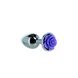 Металева анальна пробка Lux Active з трояндою - Rose Anal Plug - Purple, віброкуля в подарунок SO5573 фото 9