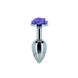 Металева анальна пробка Lux Active з трояндою - Rose Anal Plug - Purple, віброкуля в подарунок SO5573 фото 8