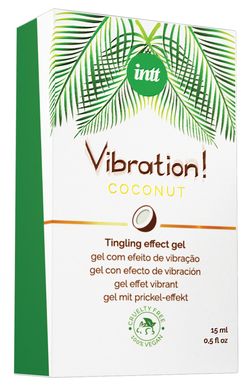 Рідкий вібратор Intt Vibration Coconut Vegan (15 мл) SO5972 фото