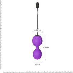 Вагінальні кульки з вібрацією Adrien Lastic Kegel Vibe Purple, діаметр 3,7 см AD40753 фото