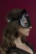 Маска кішечки Feral Feelings - Catwoman Mask, натуральна шкіра, чорна SO3406 фото 5