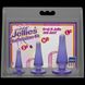 Набір анальних пробок Doc Johnson Crystal Jellies Anal - Purple, макс. діаметр 2см - 3 см - 4 см SO1977 фото 4