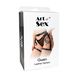 Сексуальні гартери Art of Sex - Gwen із натуральної шкіри, розмір XS-2XL, колір чорний SO7369 фото 9
