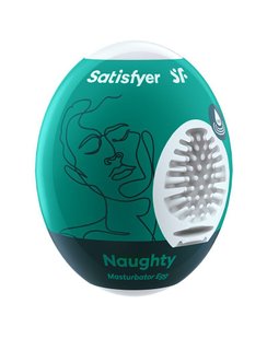 Самозмащувальний мастурбатор-яйце Satisfyer Masturbator Egg Naughty, одноразовий, не потребує змазки SO5523 фото