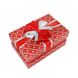 Подарункова коробка з бантом червоно-біла, L – 28,5х21,5х12,8 см. SO5476 фото 1