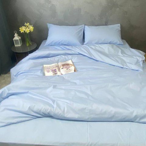 Комплект постільної білизни Бязь Lux - &laquo;Блакитний&raquo; блакитний фото