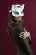 Маска кішечки Feral Feelings - Catwoman Mask, натуральна шкіра, біла SO3408 фото 5