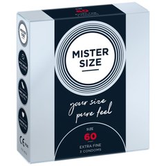 Презервативи Mister Size - pure feel - 60 (3 condoms), товщина 0,05 мм SO8036 фото