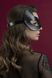 Маска кішечки Feral Feelings - Kitten Mask, натуральна шкіра, чорна SO3409 фото 6